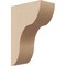 Ekena Millwork 2"W x 4"D x 6"H Classic Carmel Rough Cedar Woodgrain TimberThane Corbel, Primed Tan CORUR02X04X06CARRCPR - alternate 1